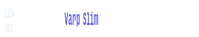 Varp Slim-related font