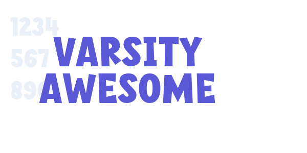 Varsity Awesome font free