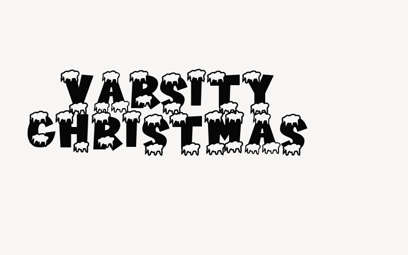 Varsity Christmas Font