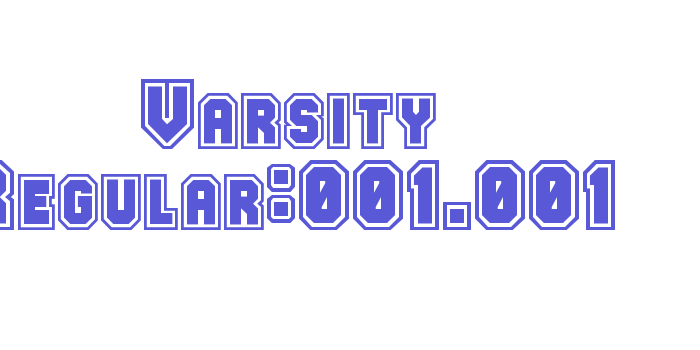 Varsity Regular:001.001 Font Download