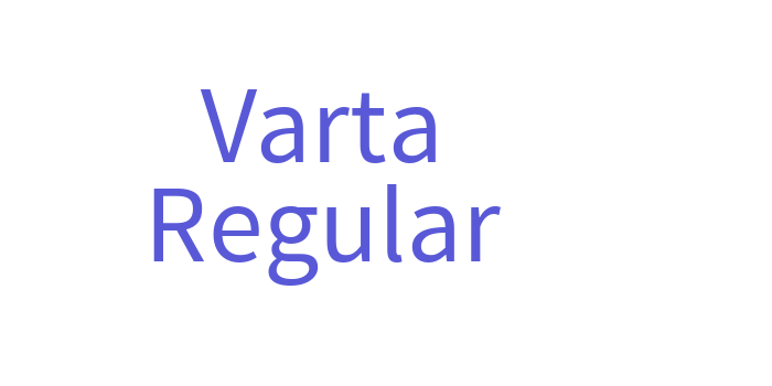 Varta Regular Font