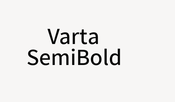 Varta SemiBold Font