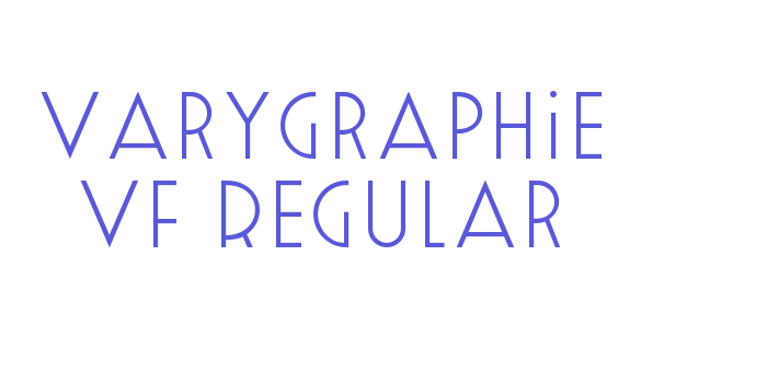 Varygraphie VF Regular Font Download