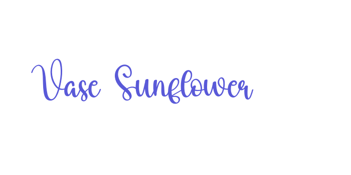 Vase Sunflower Font Download