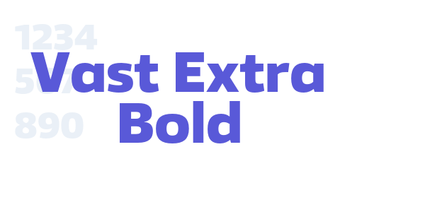 Vast Extra Bold font free