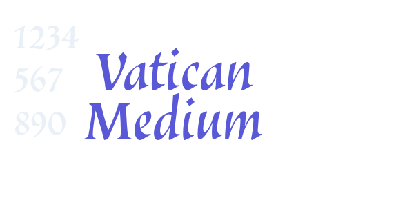 Vatican Medium font free