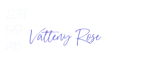 Vatteny Rose font free