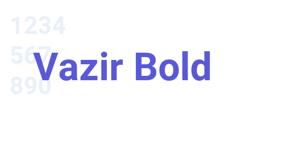 Vazir Bold font free