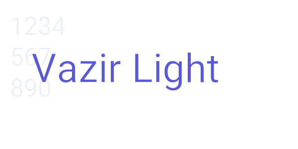 Vazir Light font free