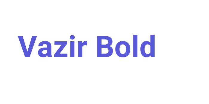 Vazir Bold Font