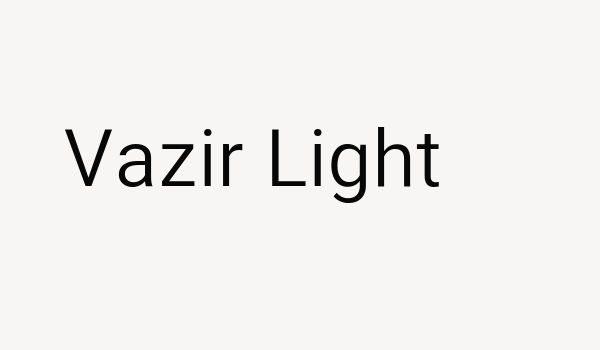 Vazir Light Font