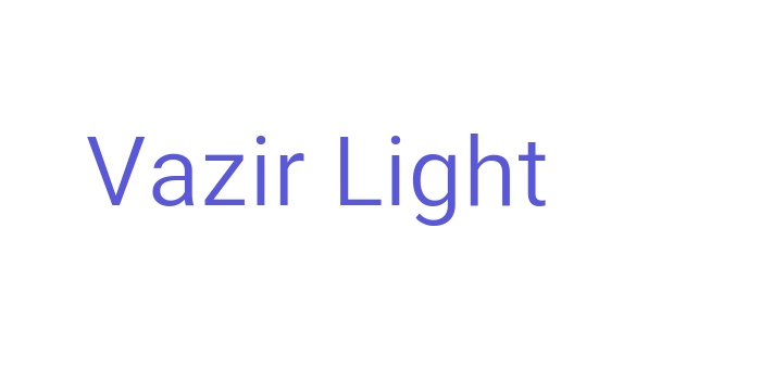 Vazir Light Font Download