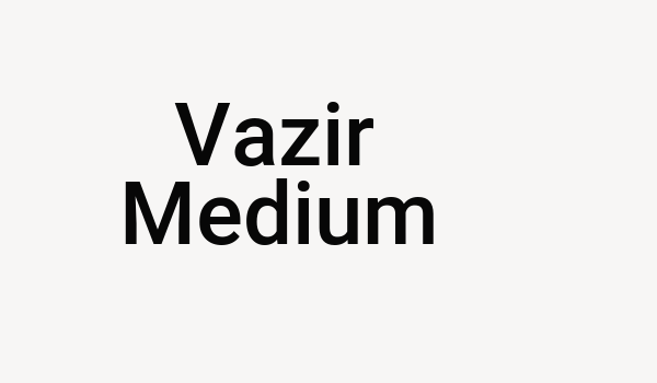 Vazir Medium Font