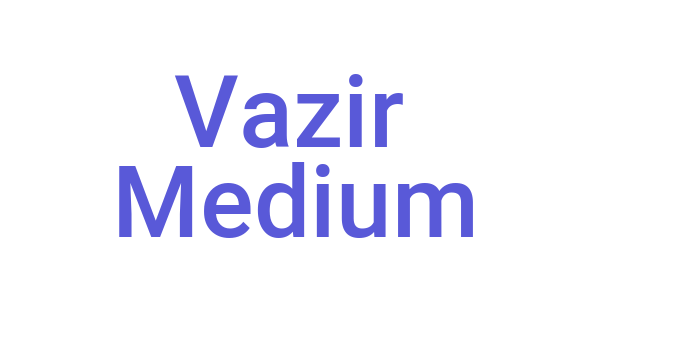 Vazir Medium Font