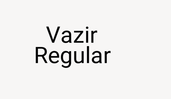 Vazir Regular Font