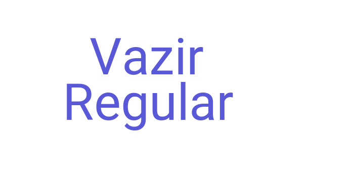 Vazir Regular Font