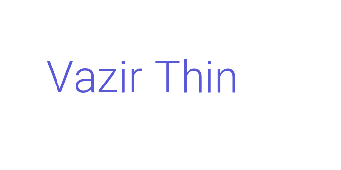 Vazir Thin Font Download