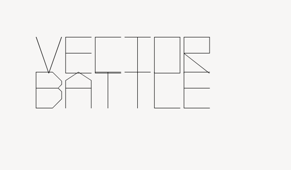 Vector Battle Font