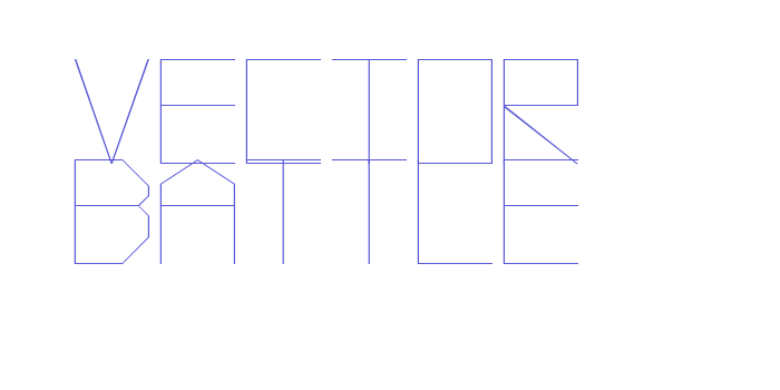 Vector Battle Font