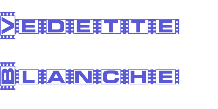 Vedette  Blanche Font Download