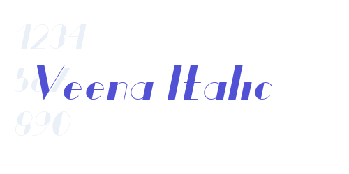 Veena Italic-font-download
