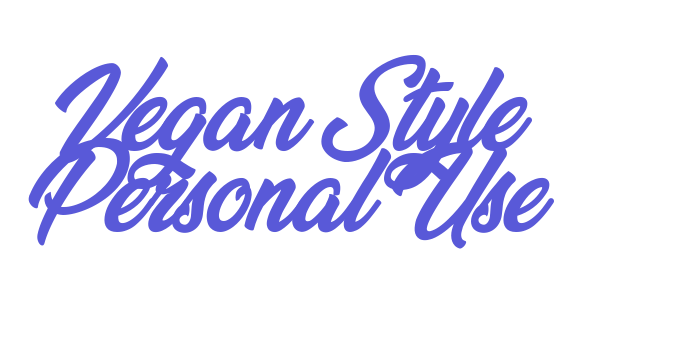 Vegan Style Personal Use Font Download