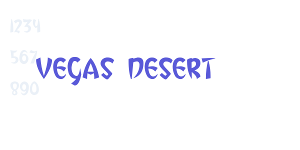 Vegas Desert font