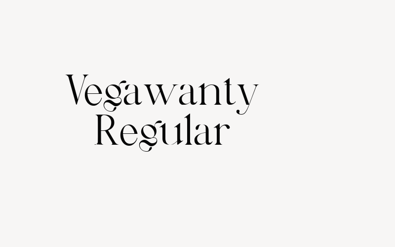 Vegawanty Regular Font