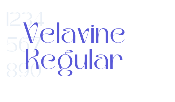 Velavine Regular Font