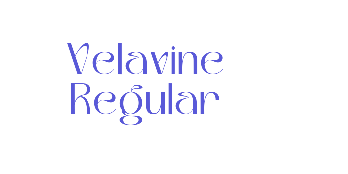 Velavine Regular Font Download