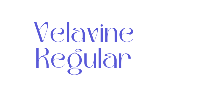 Velavine Regular Font