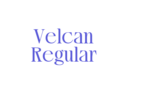 Velcan Regular Font