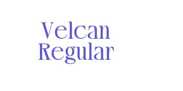 Velcan Regular Font Download