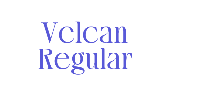 Velcan Regular Font