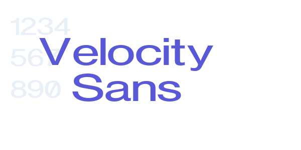 Velocity Sans font free