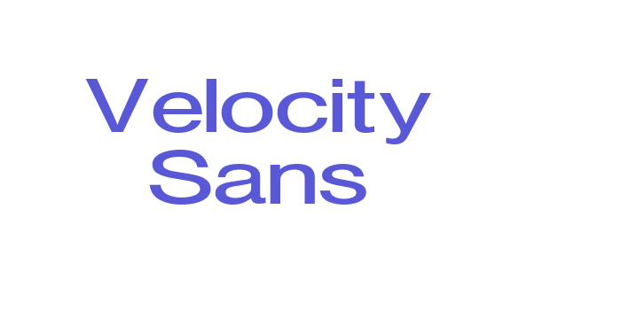 Velocity Sans Font Download