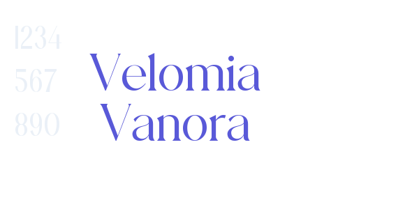 Velomia Vanora font free