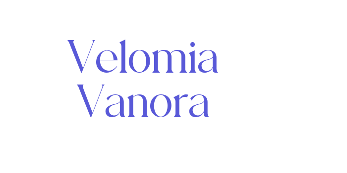 Velomia Vanora Font