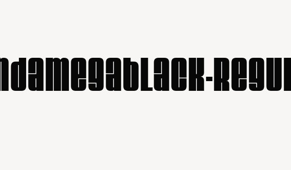 VelvendaMegablack-Regular Font