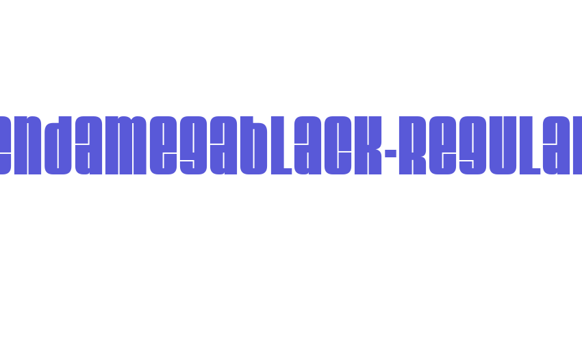 VelvendaMegablack-Regular Font