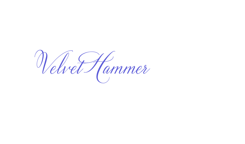 Velvet Hammer Font