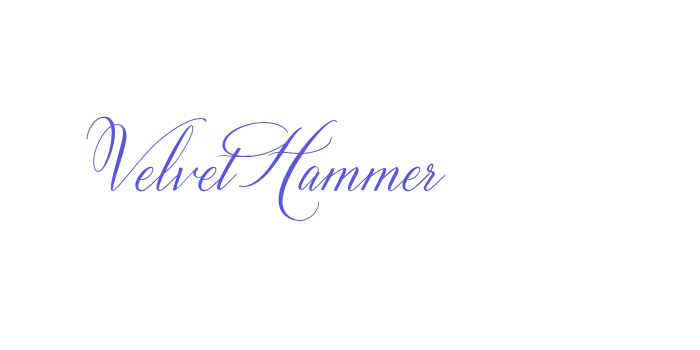 Velvet Hammer Font Download