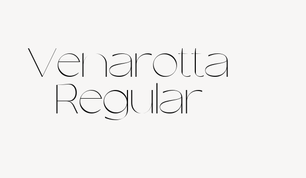 Venarotta Regular Font