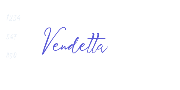 Vendetta font