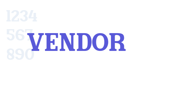 Vendor font free