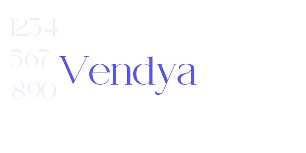 Vendya font free