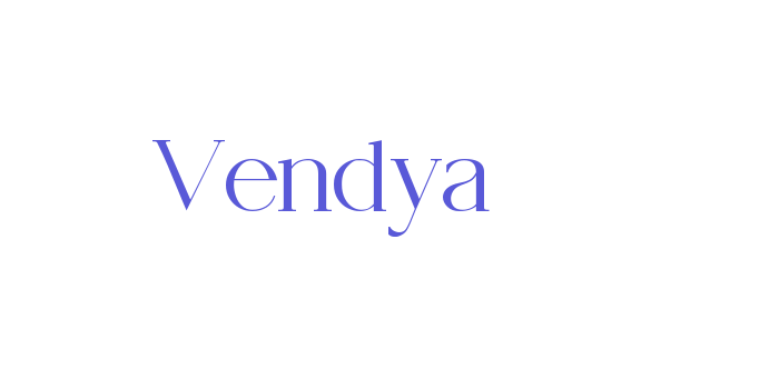 Vendya Font Download