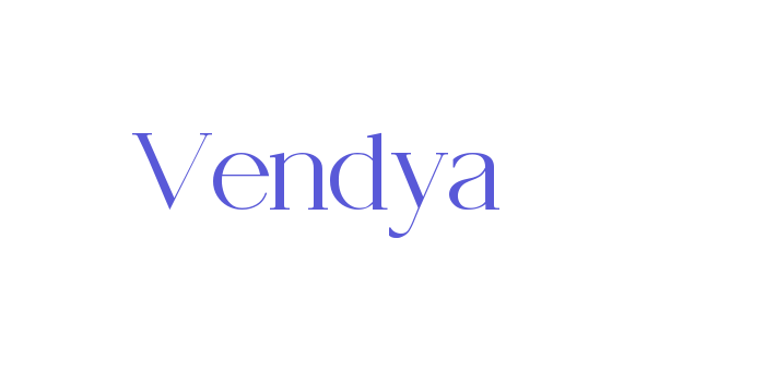 Vendya Font