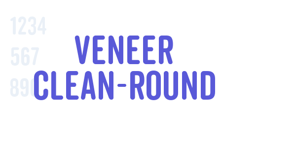 Veneer Clean-Round font free