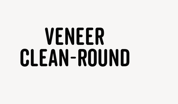 Veneer Clean-Round Font